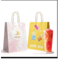 Kraft Paper Bag bottom twisted rope handle kraft paper bag Supplier